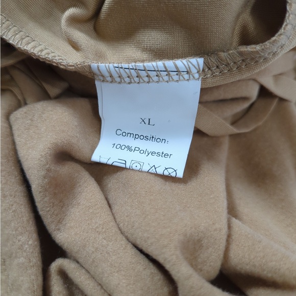 🎉 3/$20 3x 👯♀️Host Pick⚡️Brown Fringe Asymmetrical Faux Wrap Skirt - Picture 4 of 10